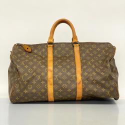 Louis Vuitton Boston Bag Monogram Keepall 50 M41426 Brown Men's Women's