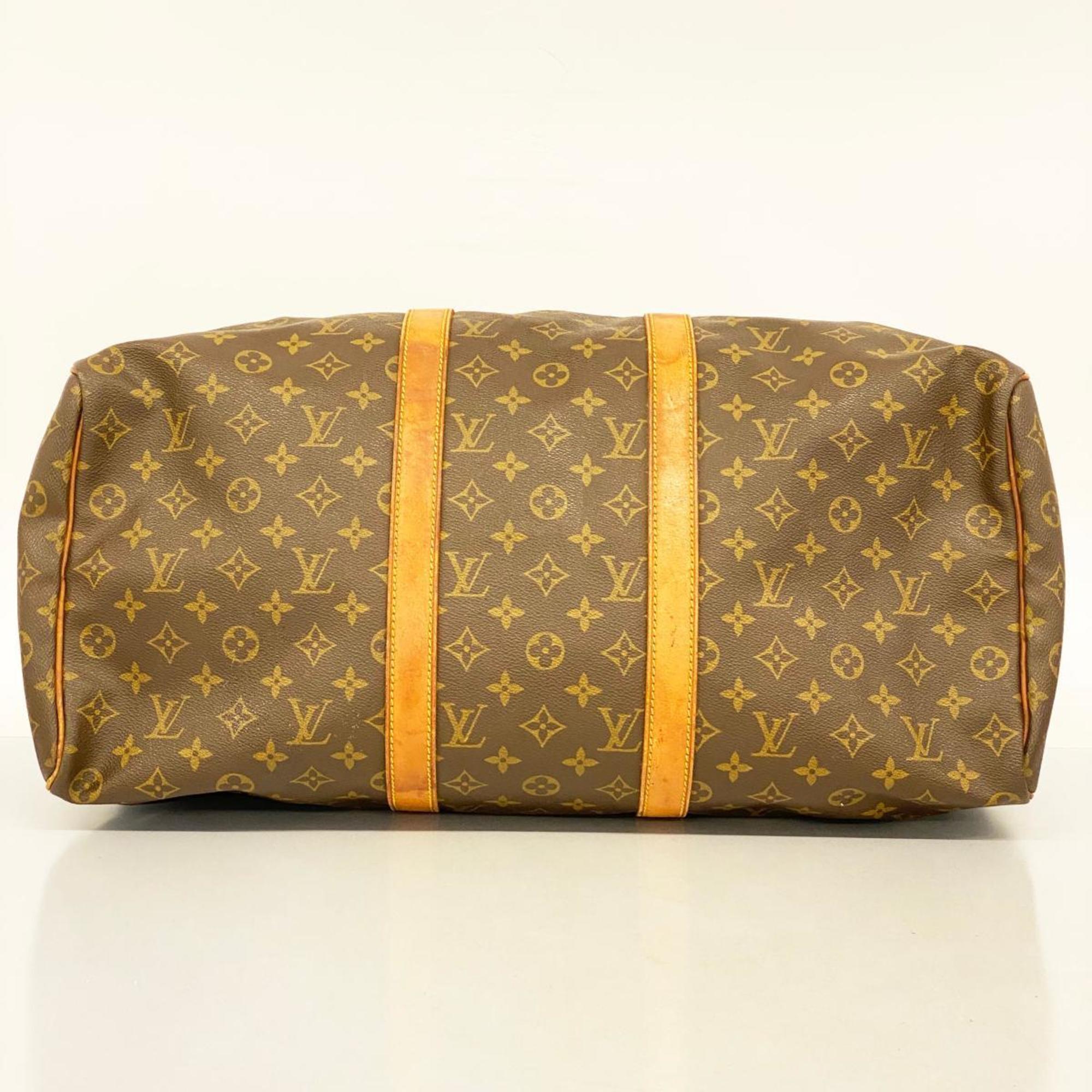 Louis Vuitton Boston Bag Monogram Keepall 50 M41426 Brown Men's Women's