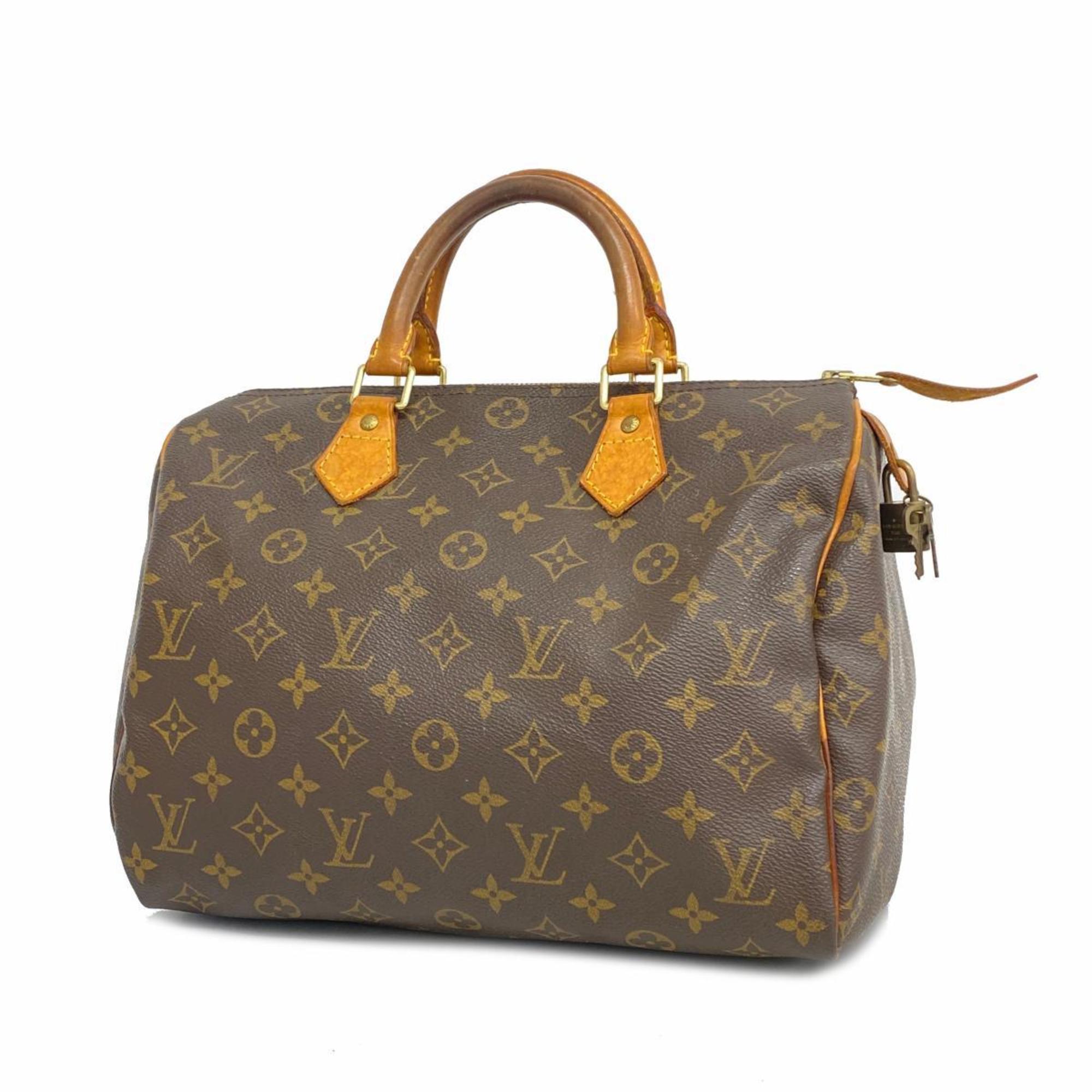 Louis Vuitton Handbag Monogram Speedy 30 M41108 Brown Ladies