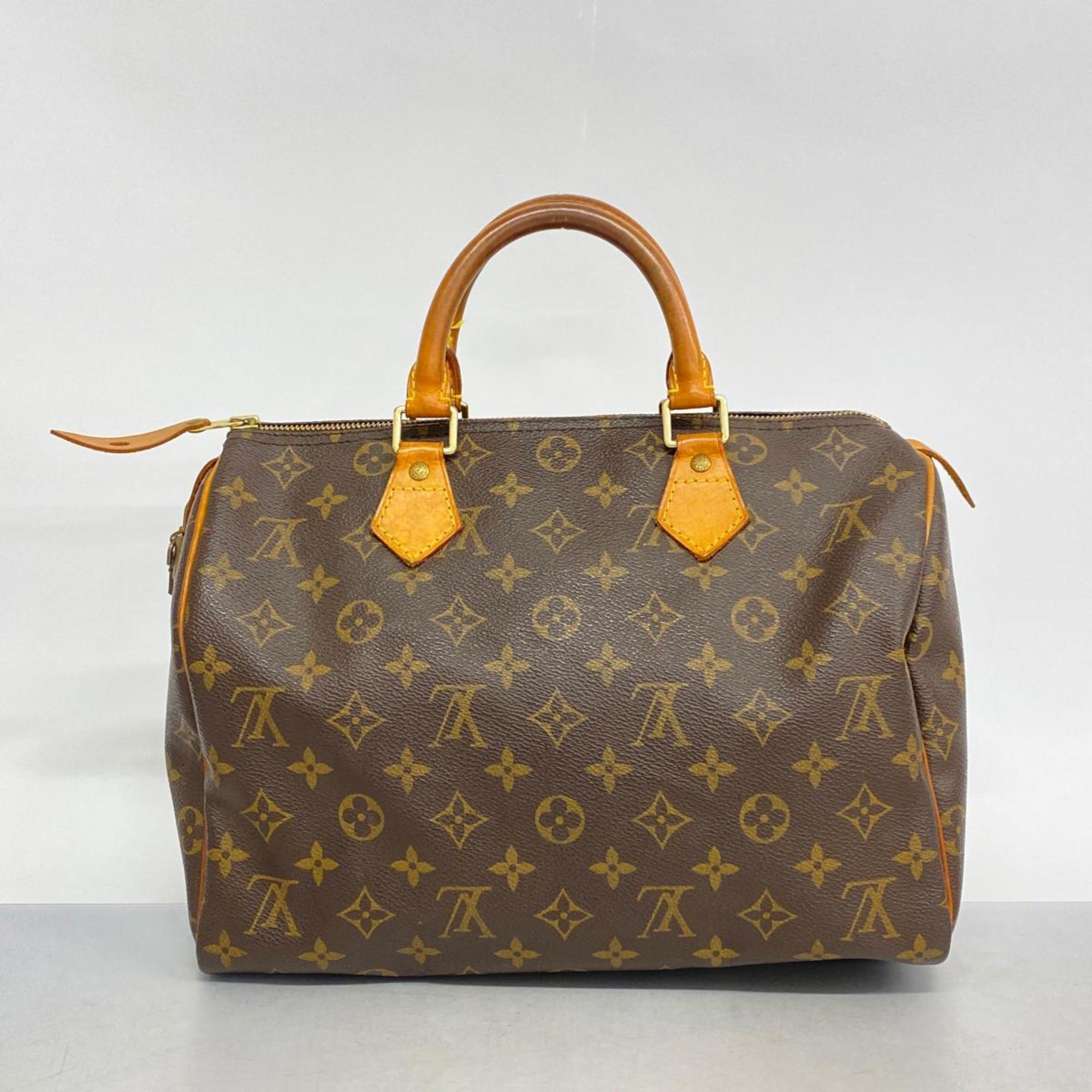 Louis Vuitton Handbag Monogram Speedy 30 M41108 Brown Ladies