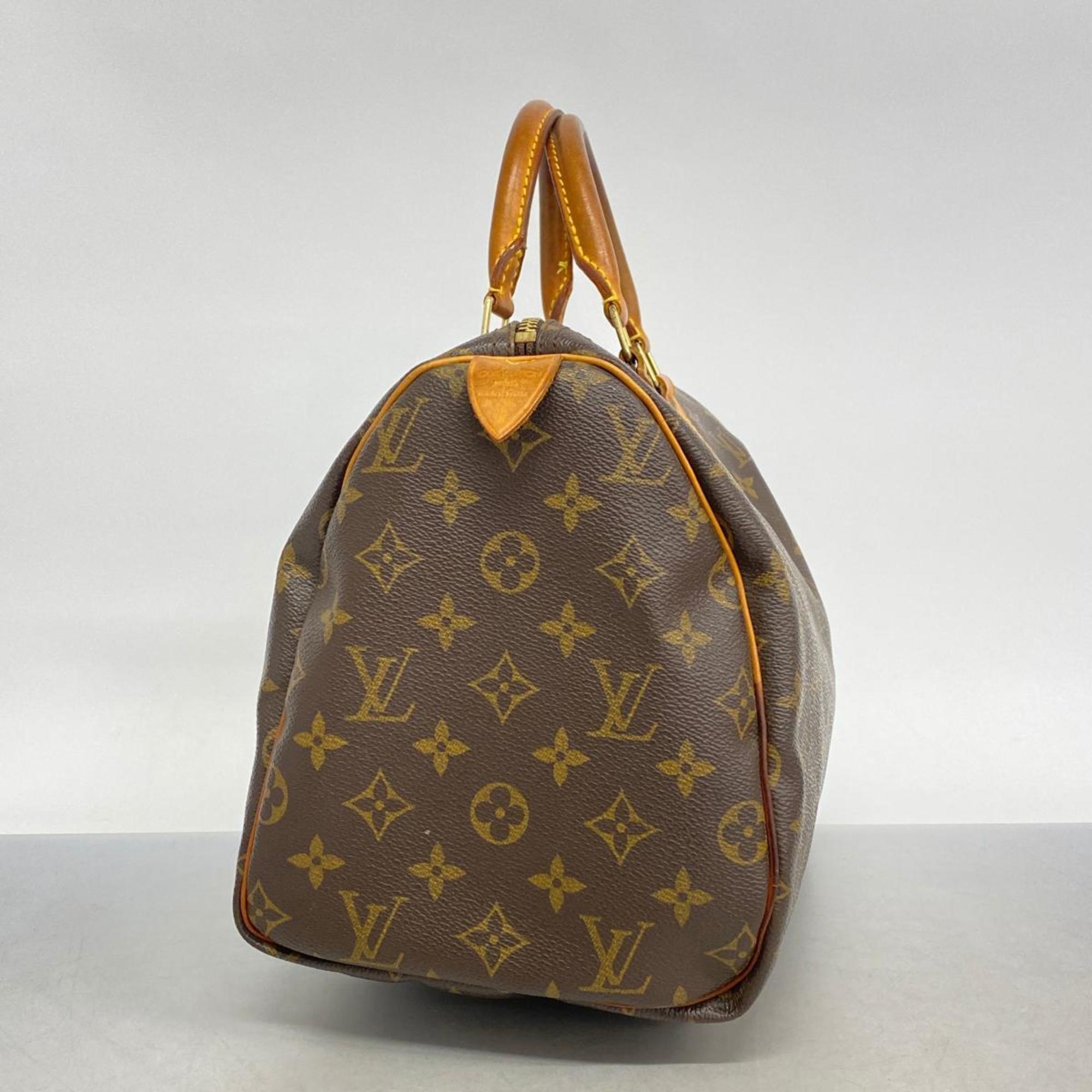 Louis Vuitton Handbag Monogram Speedy 30 M41108 Brown Ladies