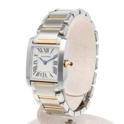 Cartier Tank Francaise SM Watch Stainless Steel 2384 Quartz Ladies CARTIER