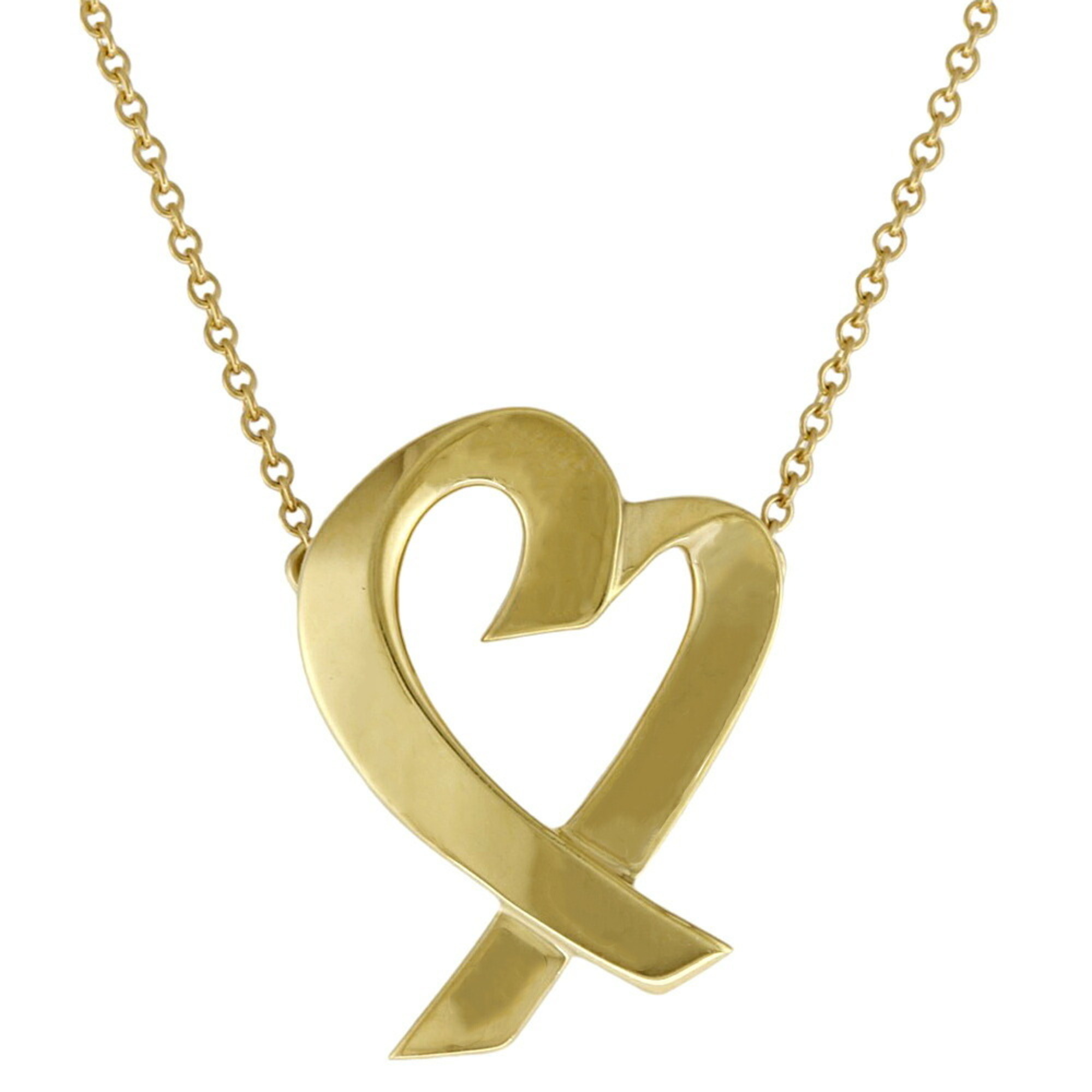 Tiffany Loving Heart Necklace 18K Gold Women's TIFFANY&Co.