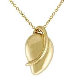 Tiffany Leaf Necklace 18K Gold Women's TIFFANY&Co.