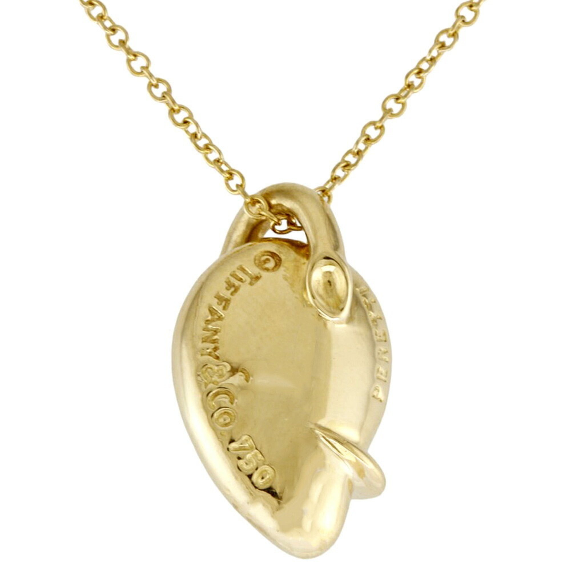 Tiffany Leaf Necklace 18K Gold Women's TIFFANY&Co.