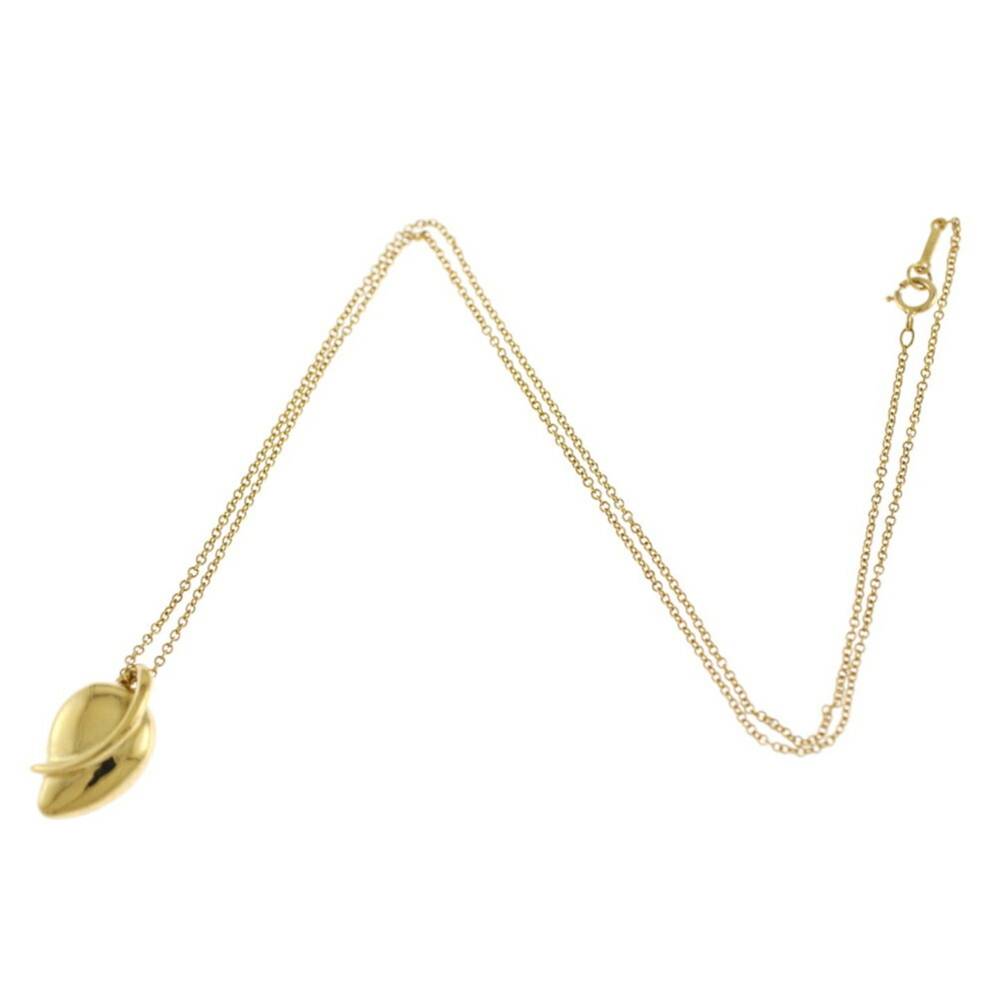 Tiffany Leaf Necklace 18K Gold Women's TIFFANY&Co.