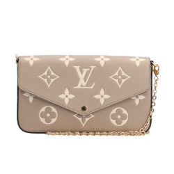 Louis Vuitton Pochette Felicie Bicolor Monogram Empreinte Shoulder Bag M82610 Beige Women's LOUIS VUITTON