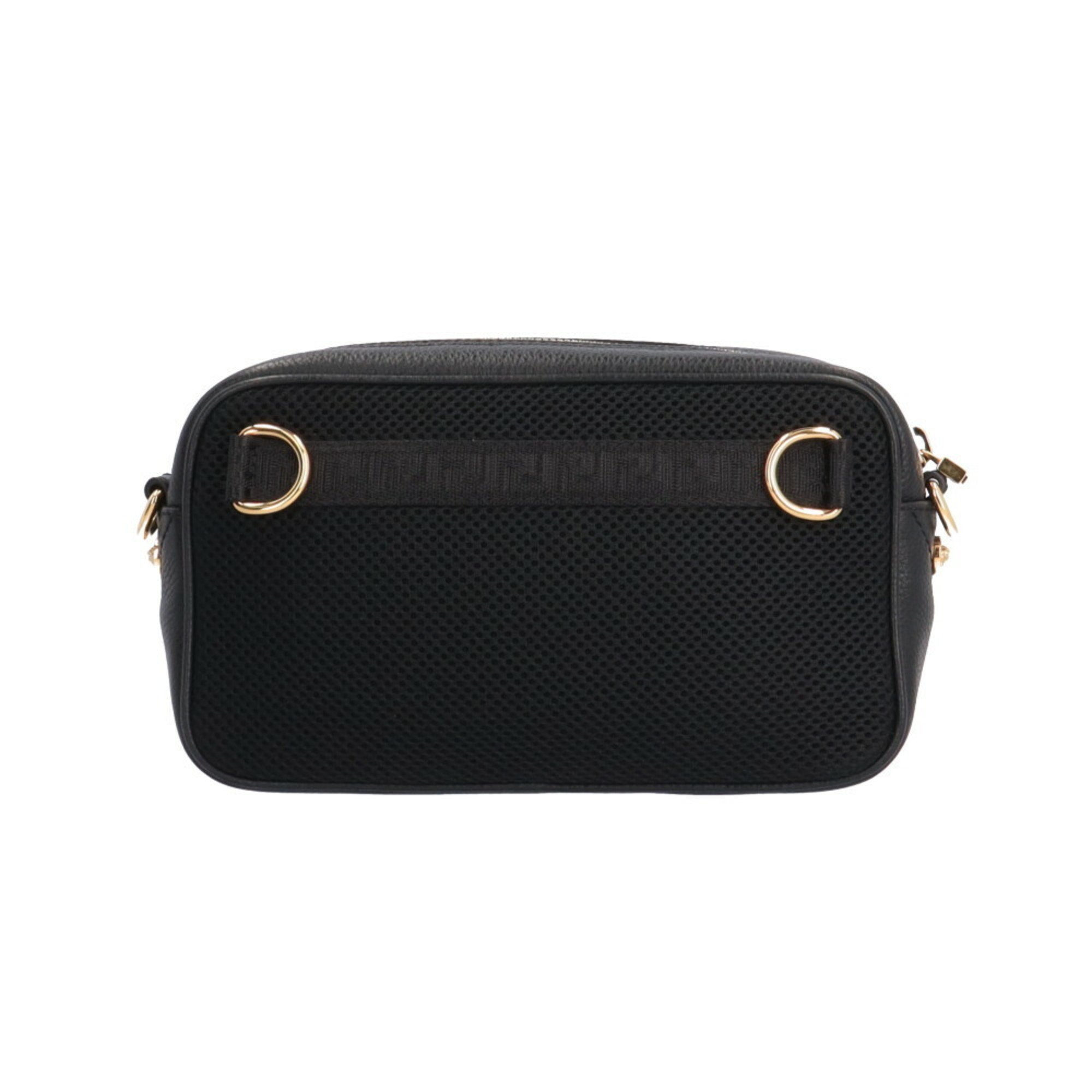 Versace Shoulder Bag Leather 1005464 Black Women's VERSACE