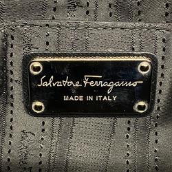 Salvatore Ferragamo Shoulder Bag Gancini Leather Black Women's