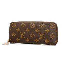 Louis Vuitton Long Wallet Monogram Portefeuille Clemence M61298 Rose Ballerine Ladies