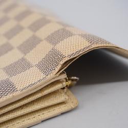 Louis Vuitton Long Wallet Damier Azur Portefeuille Sarah N61735 White Ladies