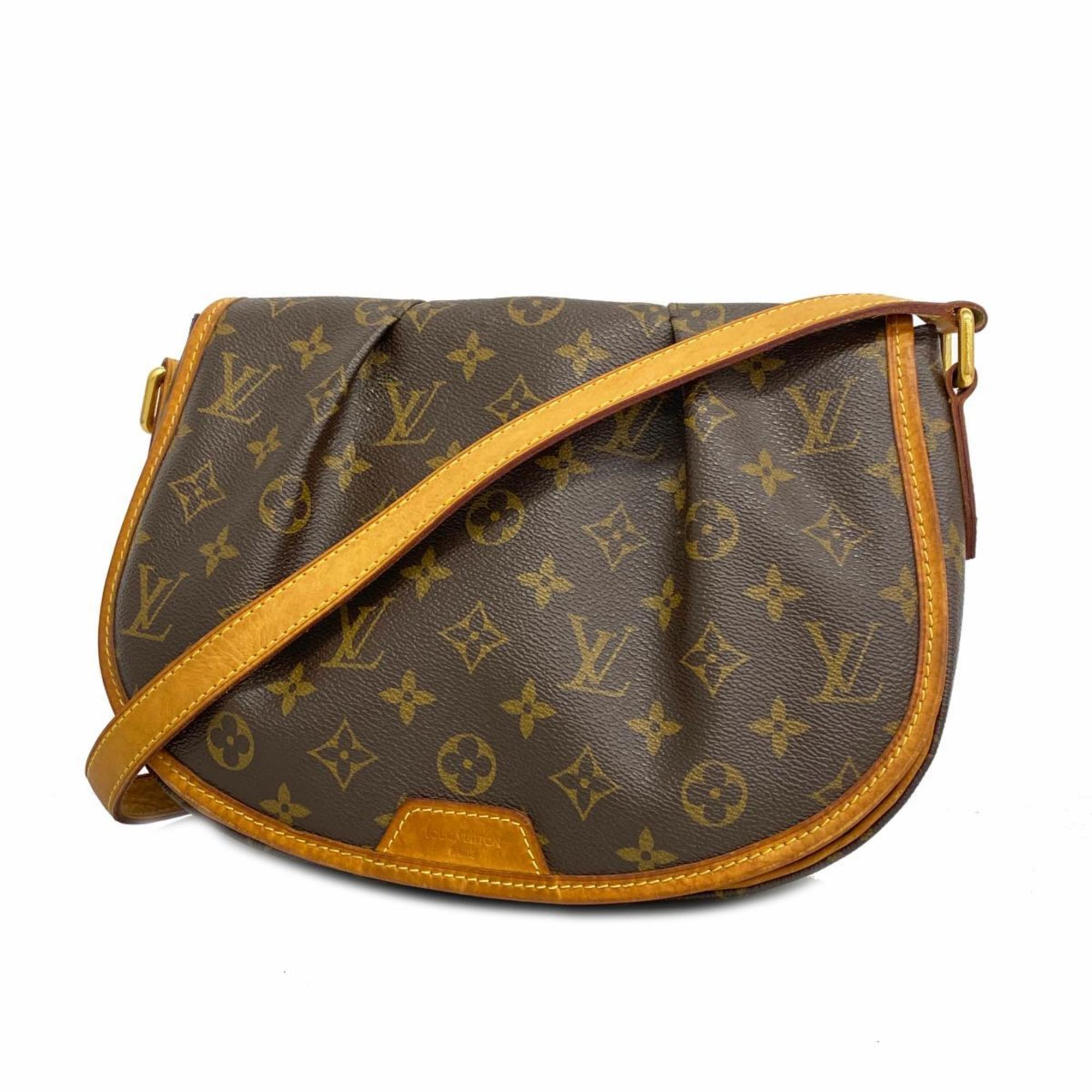 Louis Vuitton Shoulder Bag Monogram Menilmontant PM M40474 Brown Women's