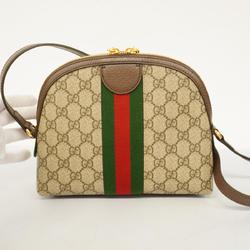 Gucci Shoulder Bag Ophidia 499621 Brown Beige Women's