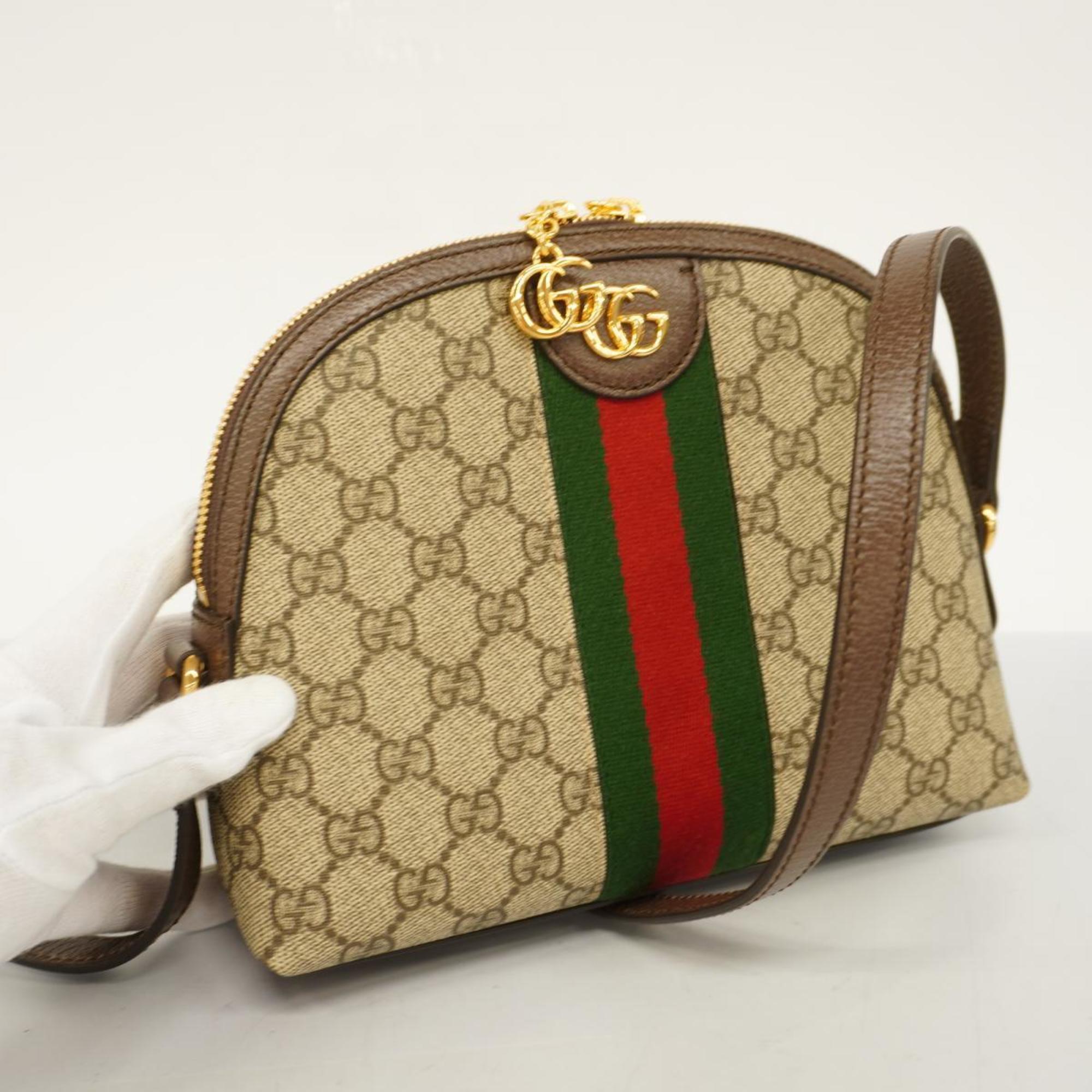 Gucci Shoulder Bag Ophidia 499621 Brown Beige Women's