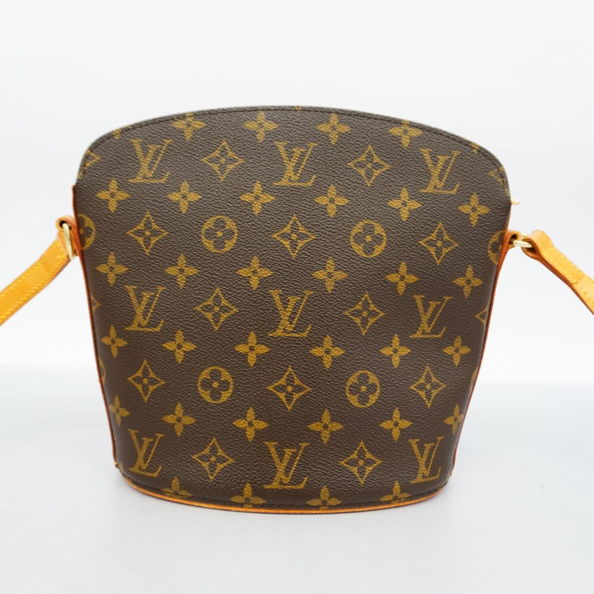 Louis Vuitton Shoulder Bag Monogram Drouot M51290 Brown Women's