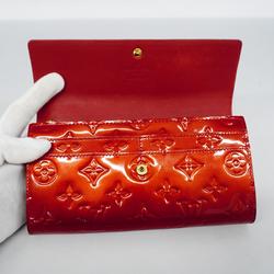 Louis Vuitton Long Wallet Vernis Portefeuille Sarah M93530 Pomme d'Amour Ladies