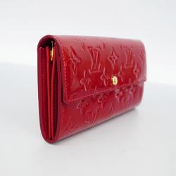 Louis Vuitton Long Wallet Vernis Portefeuille Sarah M93530 Pomme d'Amour Ladies