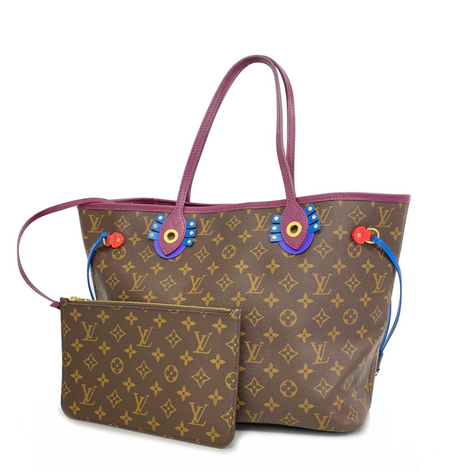 Louis Vuitton Tote Bag Monogram Totem Neverfull MM M41664 Magenta Ladies