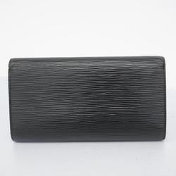 Louis Vuitton Tri-fold Long Wallet Epi Portefeuille International M63722 Noir Men's Women's