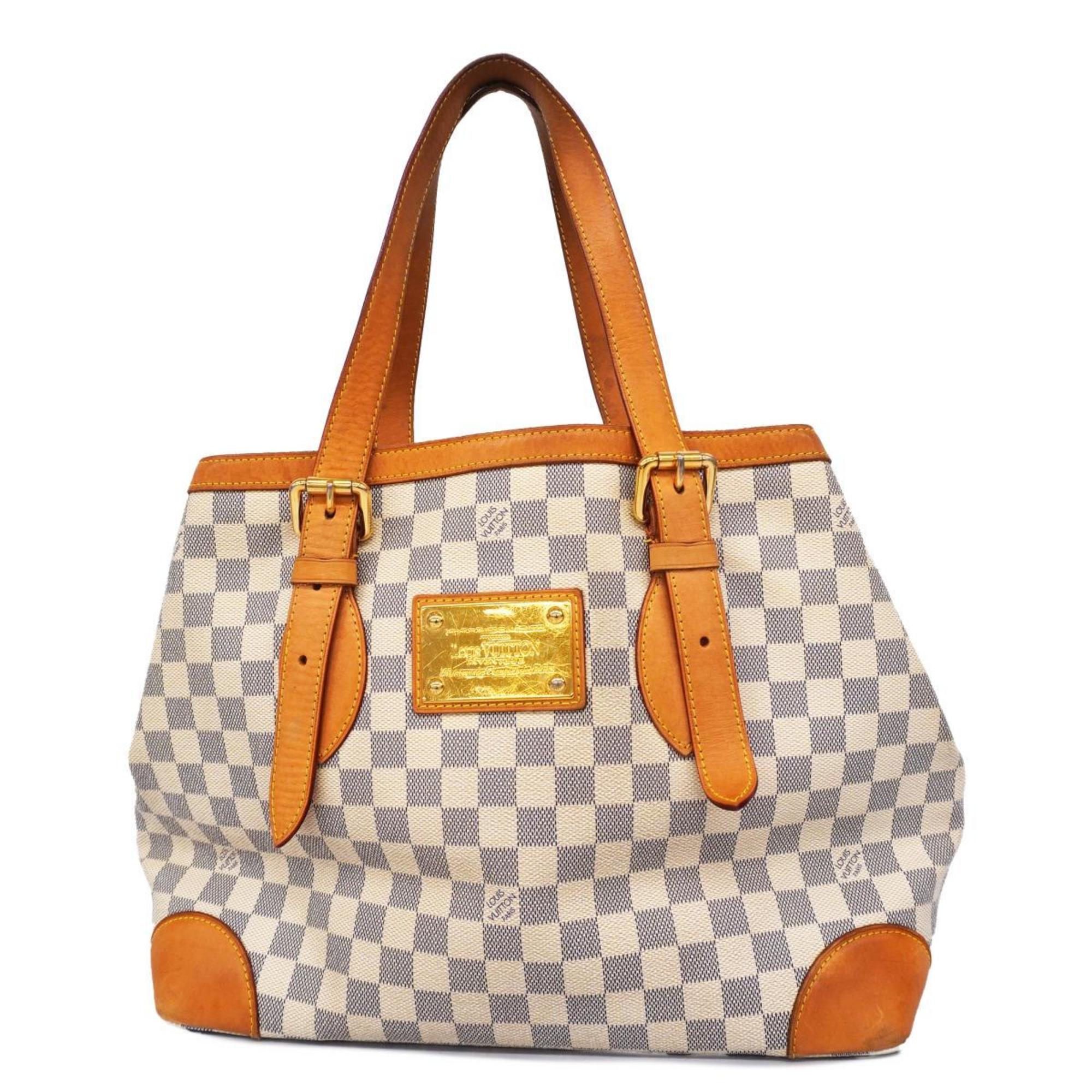 Louis Vuitton Tote Bag Damier Azur Hampstead MM N51206 White Women's