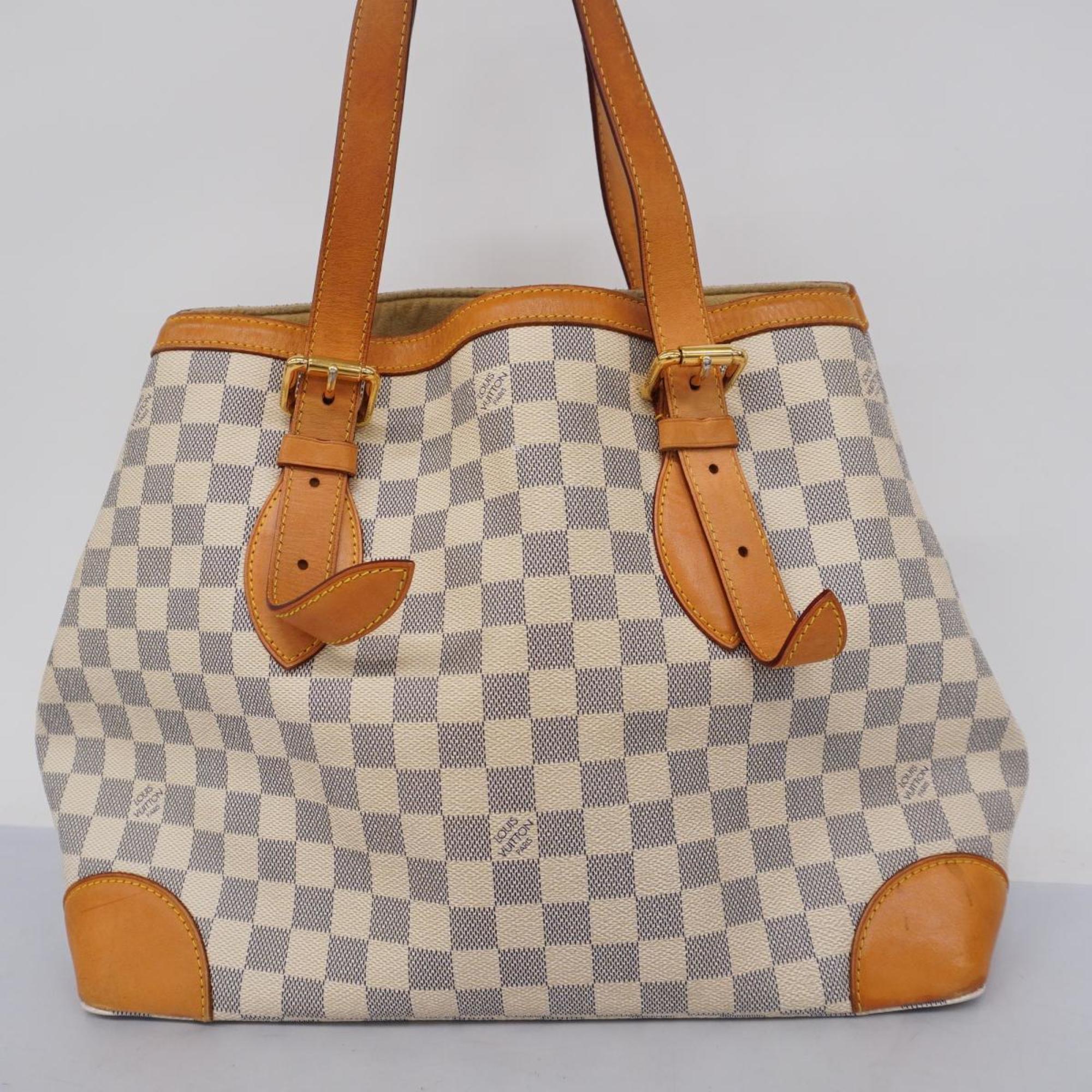 Louis Vuitton Tote Bag Damier Azur Hampstead MM N51206 White Women's