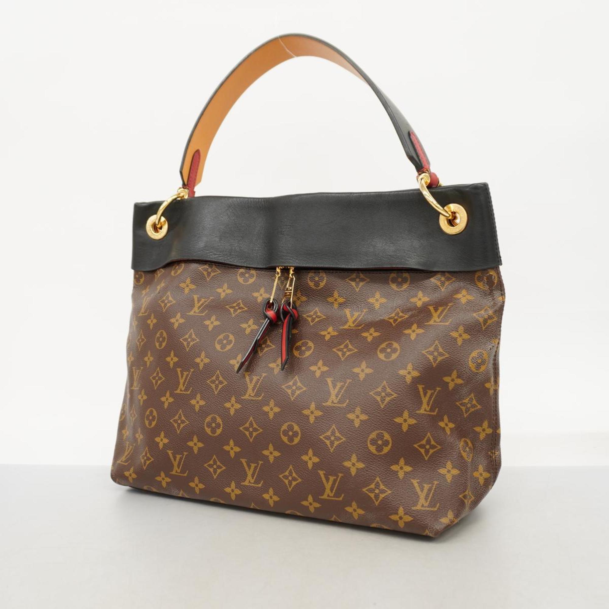 Louis Vuitton Shoulder Bag Monogram Tuileries Hobo M43154 Brown Noir Ladies