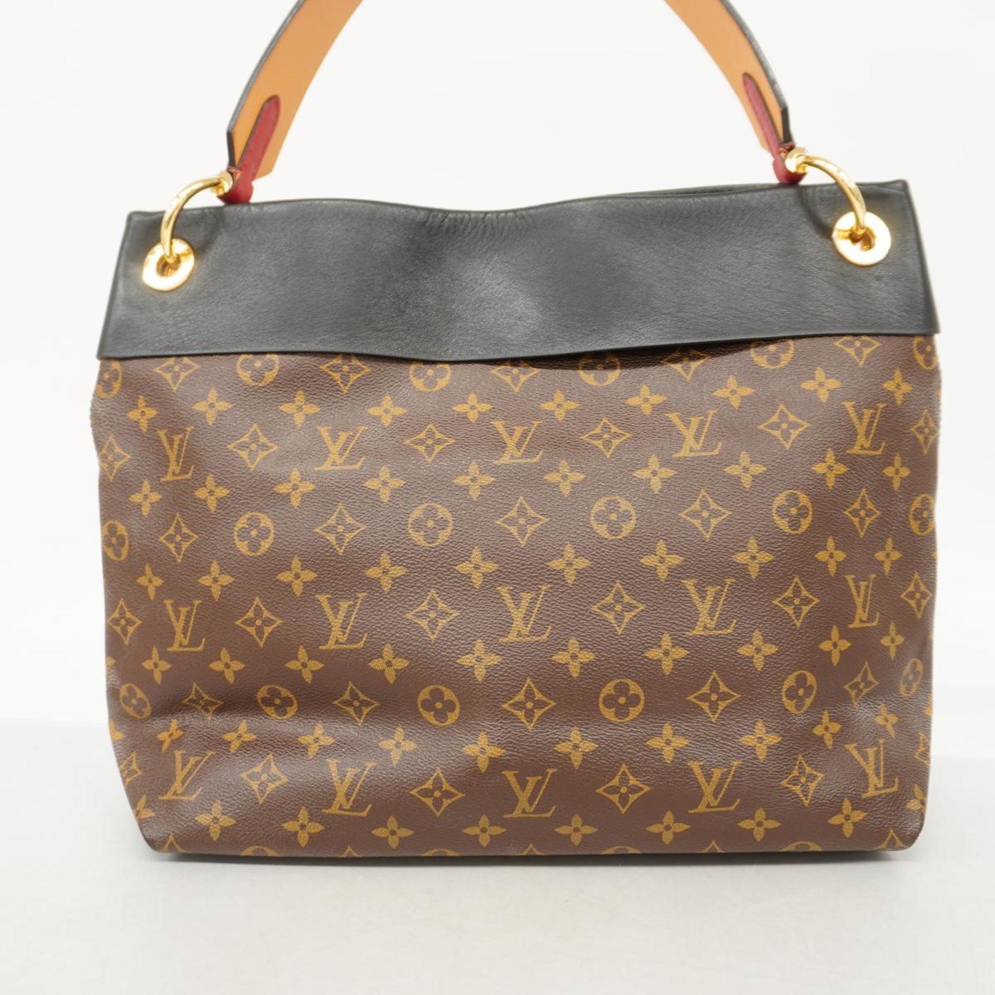 Louis Vuitton Shoulder Bag Monogram Tuileries Hobo M43154 Brown Noir Ladies