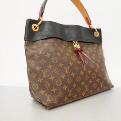 Louis Vuitton Shoulder Bag Monogram Tuileries Hobo M43154 Brown Noir Ladies