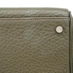 Hermes handbag Kelly 32 H stamp Fjord Olive green Ladies