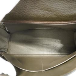 Hermes handbag Kelly 32 H stamp Fjord Olive green Ladies