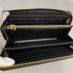 Prada Long Wallet Saffiano Leather Black Women's