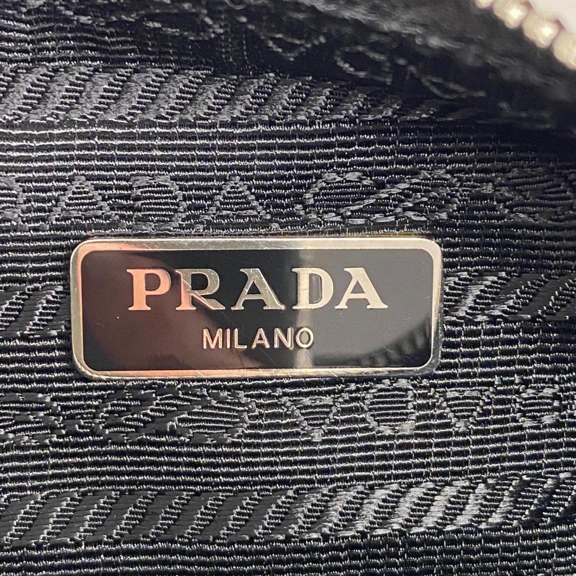 Prada Shoulder Bag Nylon Black Women's