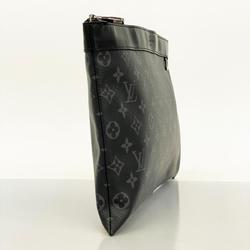 Louis Vuitton Clutch Bag Monogram Eclipse Pochette Discovery M62291 Black Men's