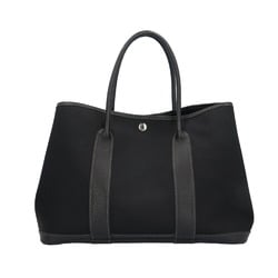 Hermes Garden PM Tote Bag Canvas Black Women's HERMES