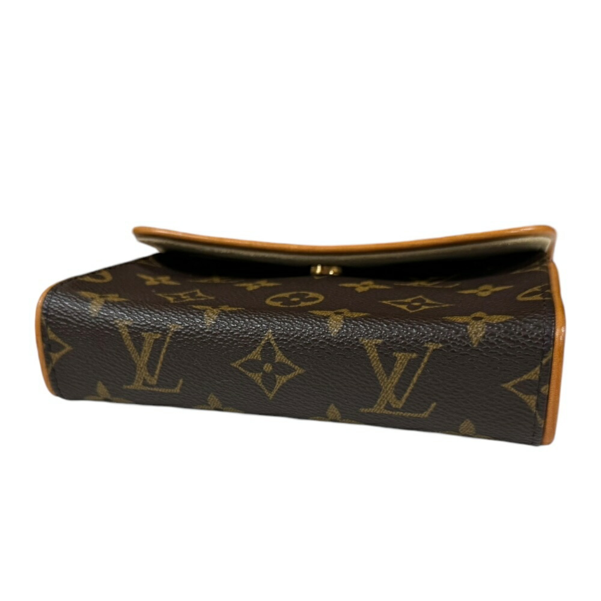 Louis Vuitton Pochette Florentine Monogram Waist Bag Canvas M51855 Brown Women's LOUIS VUITTON