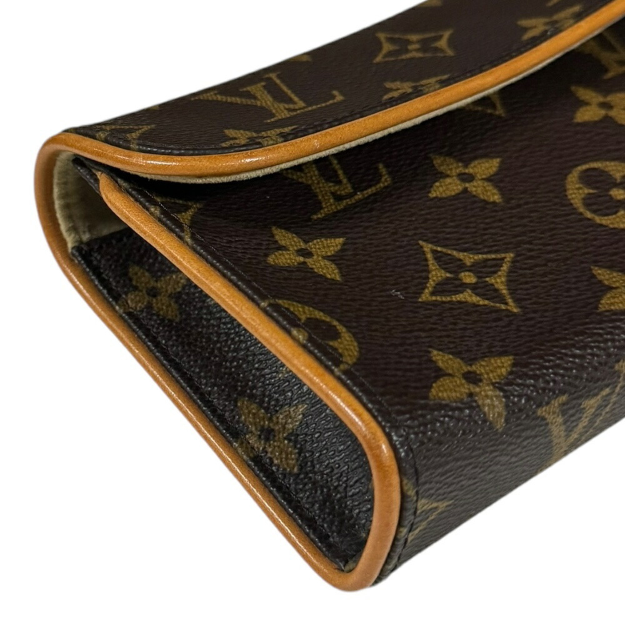 Louis Vuitton Pochette Florentine Monogram Waist Bag Canvas M51855 Brown Women's LOUIS VUITTON