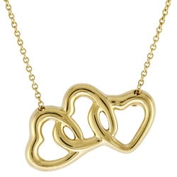 Tiffany Triple Heart Necklace 18K Gold Women's TIFFANY&Co.