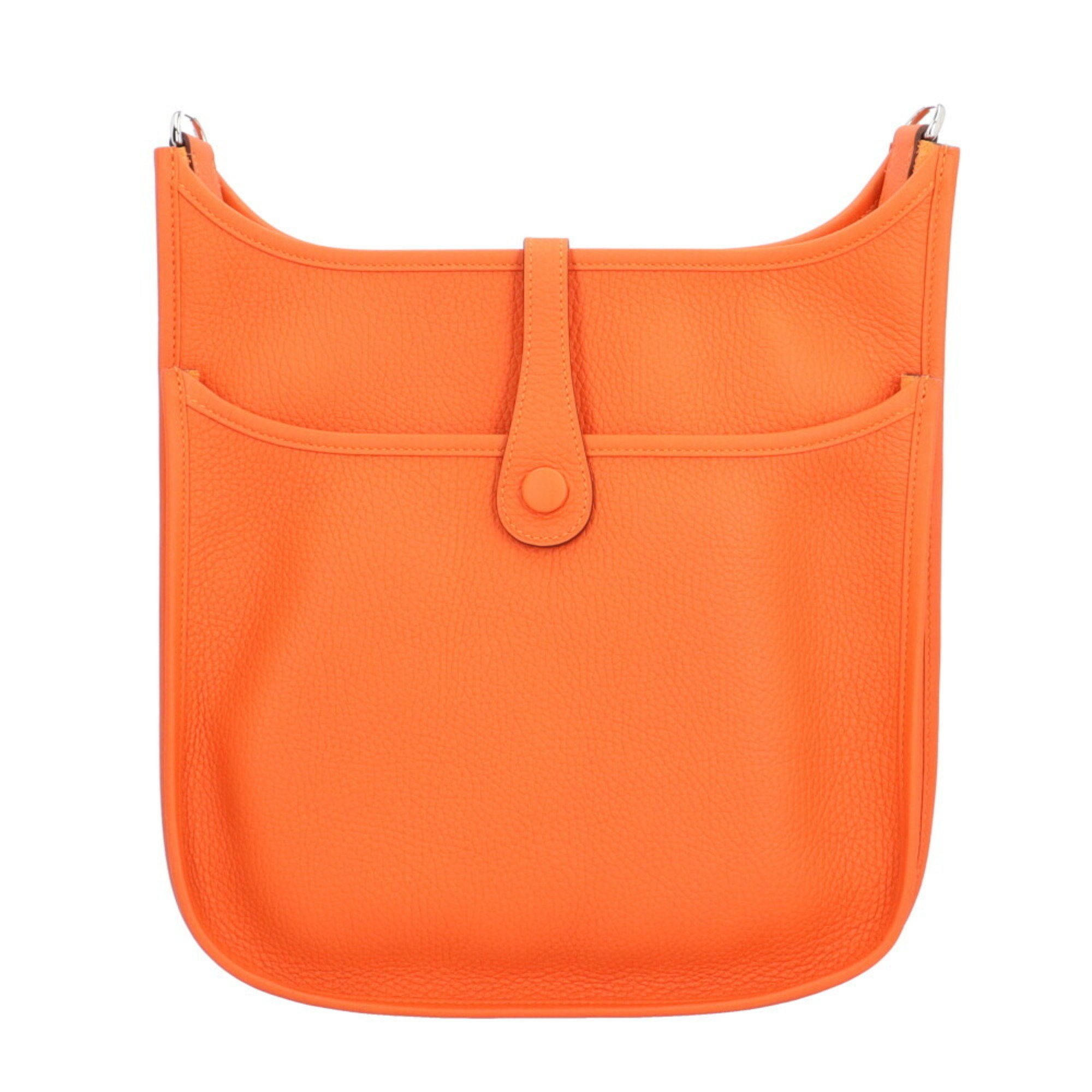 Hermes Evelyn IIIPM Shoulder Bag Taurillon Clemence Orange Women's HERMES