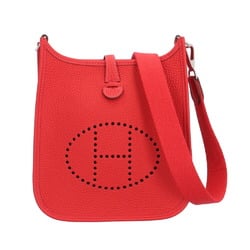 Hermes Evelyn TPM Shoulder Bag Togo Red Women's HERMES