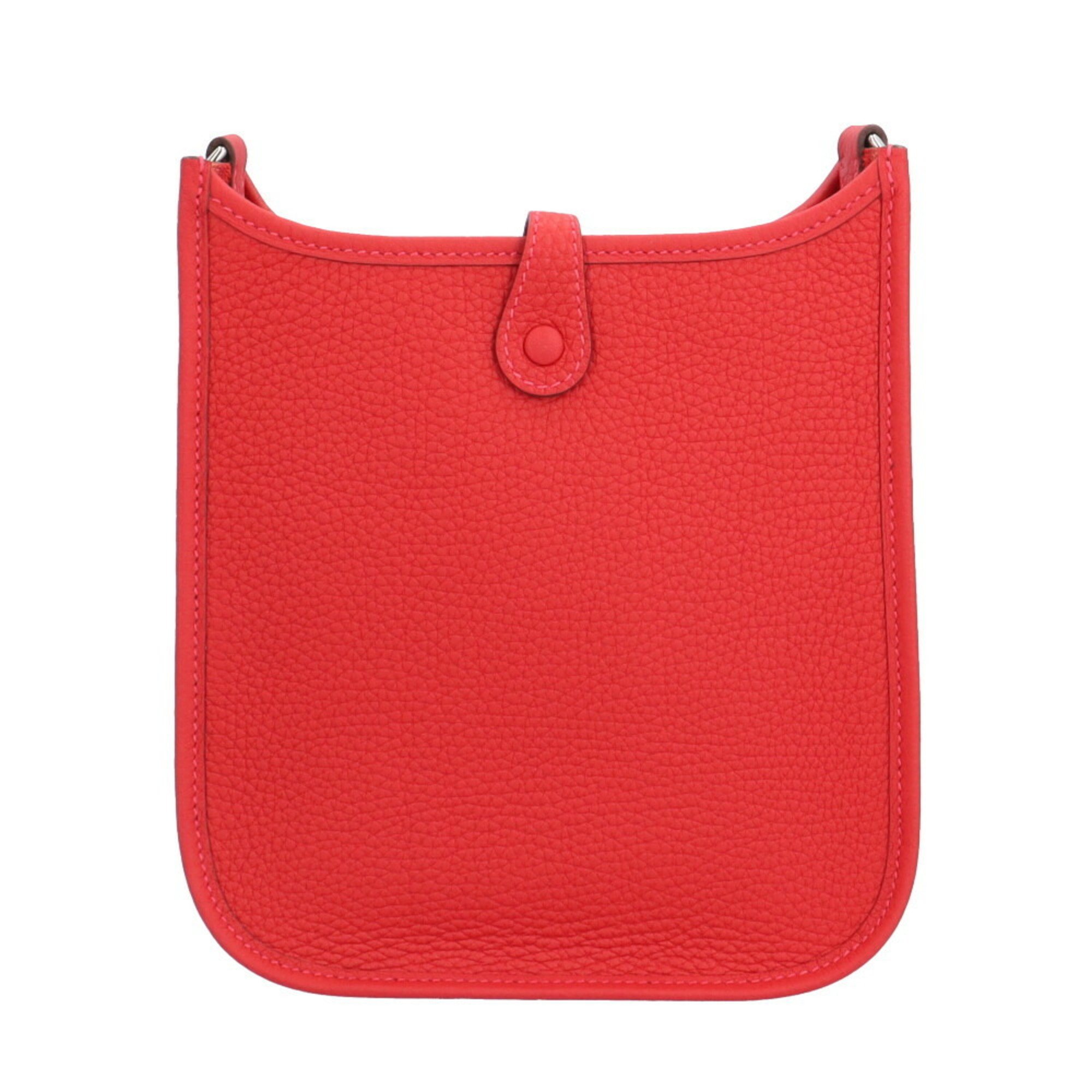 Hermes Evelyn TPM Shoulder Bag Togo Red Women's HERMES