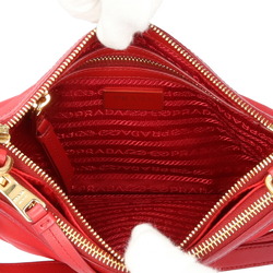 Prada Shoulder Bag Nylon 1BH046 Red Women's PRADA