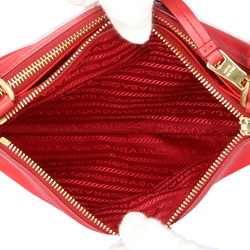 Prada Shoulder Bag Nylon 1BH046 Red Women's PRADA