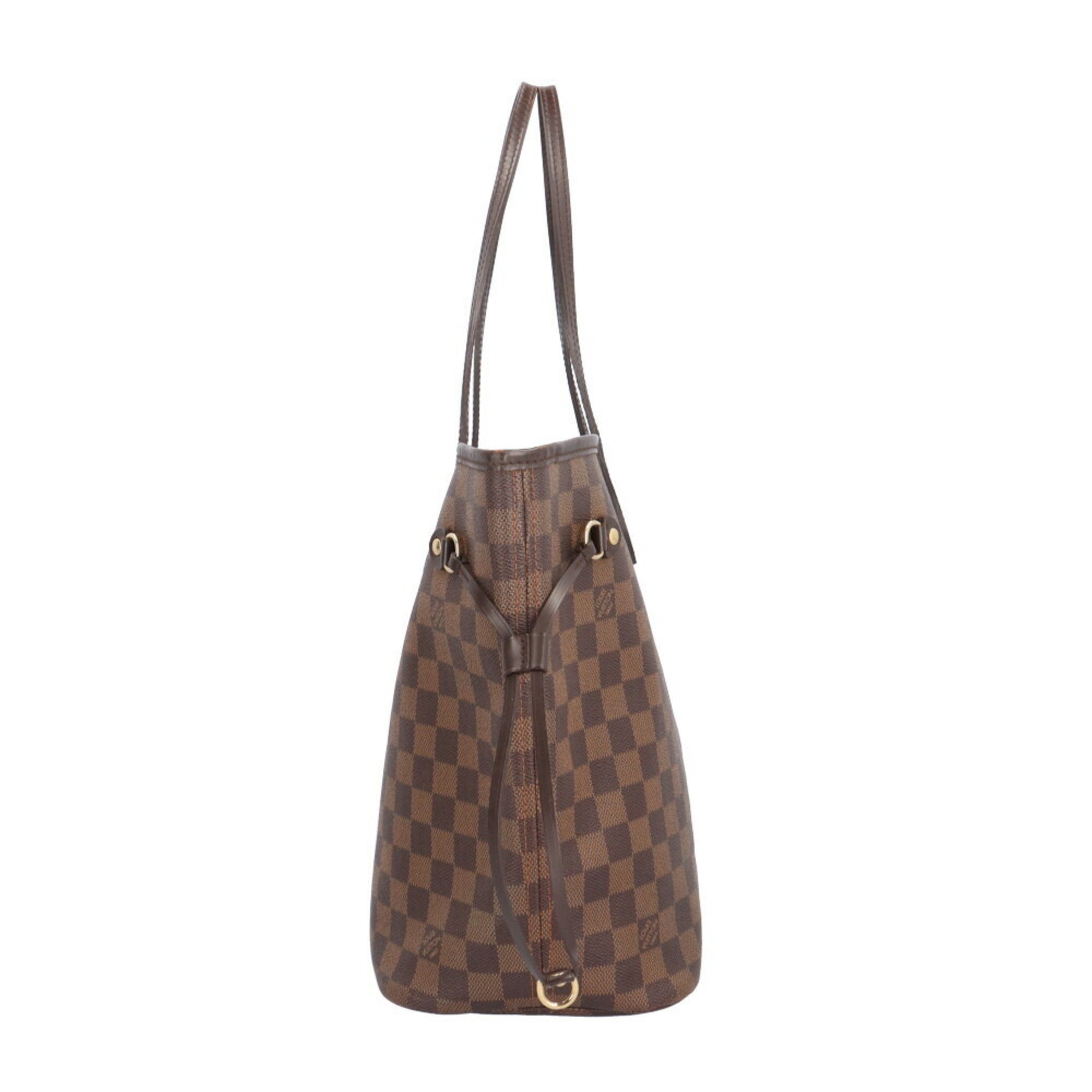 Louis Vuitton Neverfull MM Damier Tote Bag Canvas N51105 Brown Women's LOUIS VUITTON