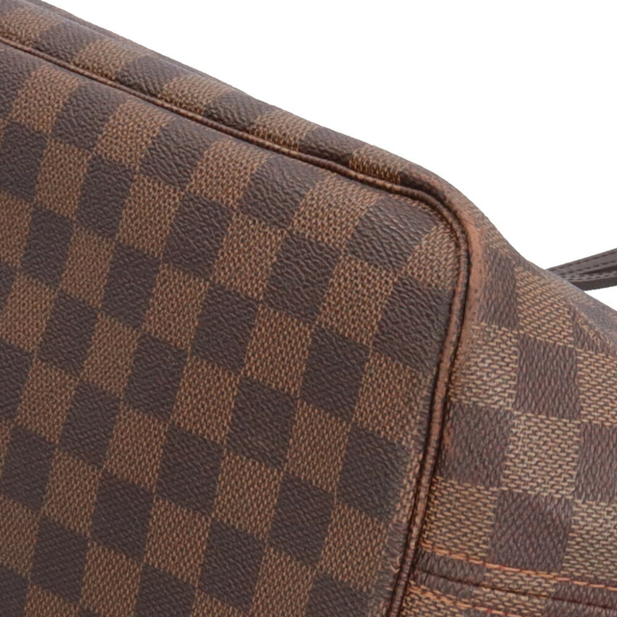 Louis Vuitton Neverfull MM Damier Tote Bag Canvas N51105 Brown Women's LOUIS VUITTON