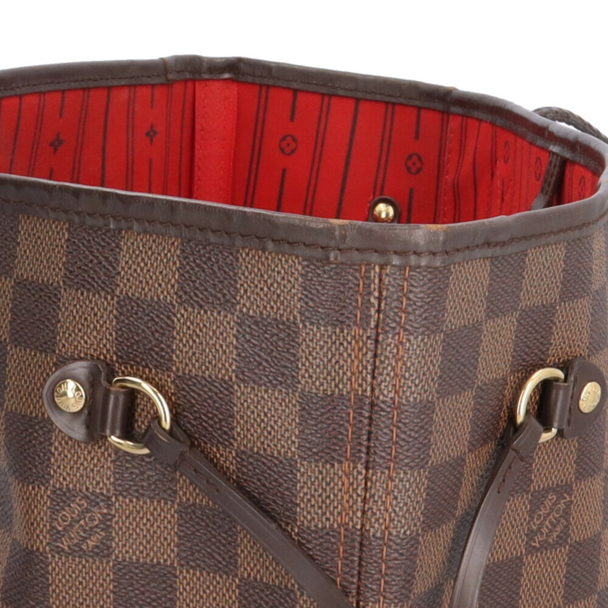 Louis Vuitton Neverfull MM Damier Tote Bag Canvas N51105 Brown Women's LOUIS VUITTON