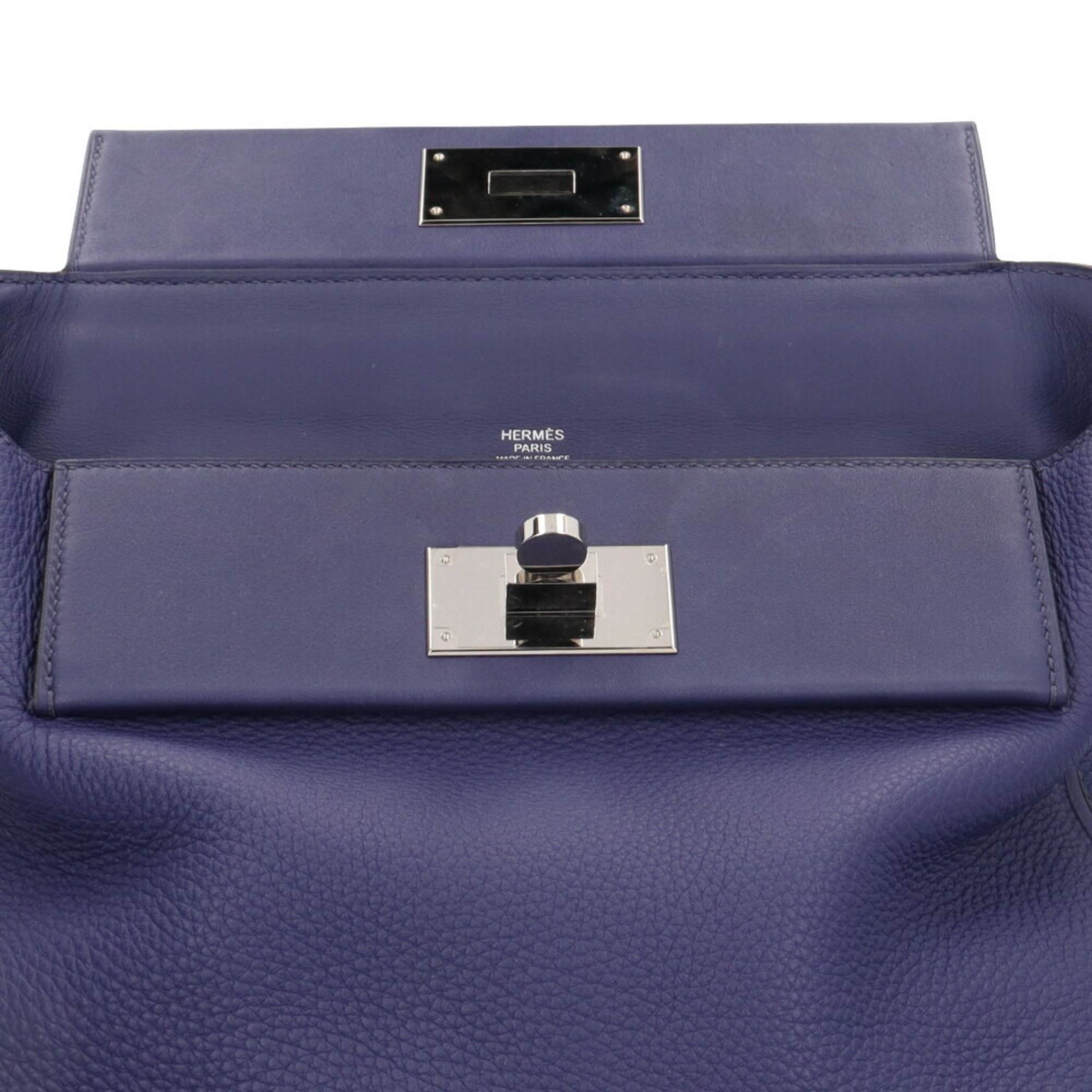 Hermes Sac Vingt Quatre 29 Shoulder Bag Swift Blue Women's HERMES 2way