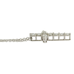 Tiffany Small Cross Diamond Necklace Pt950 Platinum Women's TIFFANY&Co.