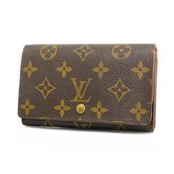 Louis Vuitton Wallet Monogram Porto Monone Zip M61735 Brown Men's Women's