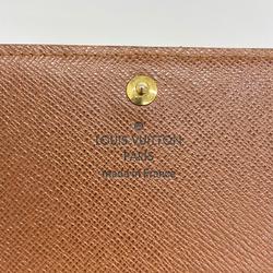 Louis Vuitton Wallet Monogram Porto Monone Zip M61735 Brown Men's Women's