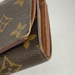 Louis Vuitton Wallet Monogram Porto Monone Zip M61735 Brown Men's Women's